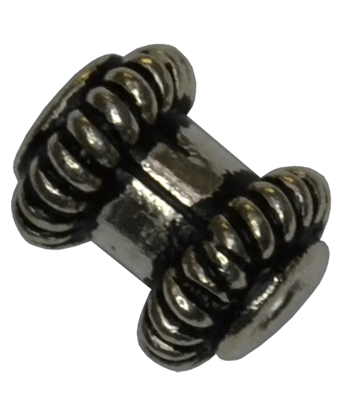 1 Pc, 92.5 Sterling Silver Tube with Wire Ends 6mm