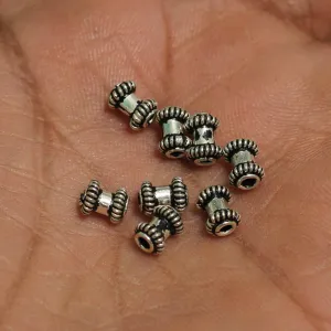1 Pc, 92.5 Sterling Silver Tube with Wire Ends 6mm
