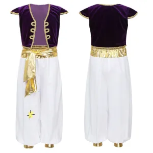 Aladdin Costume Kids Boys Arabian Prince Costume