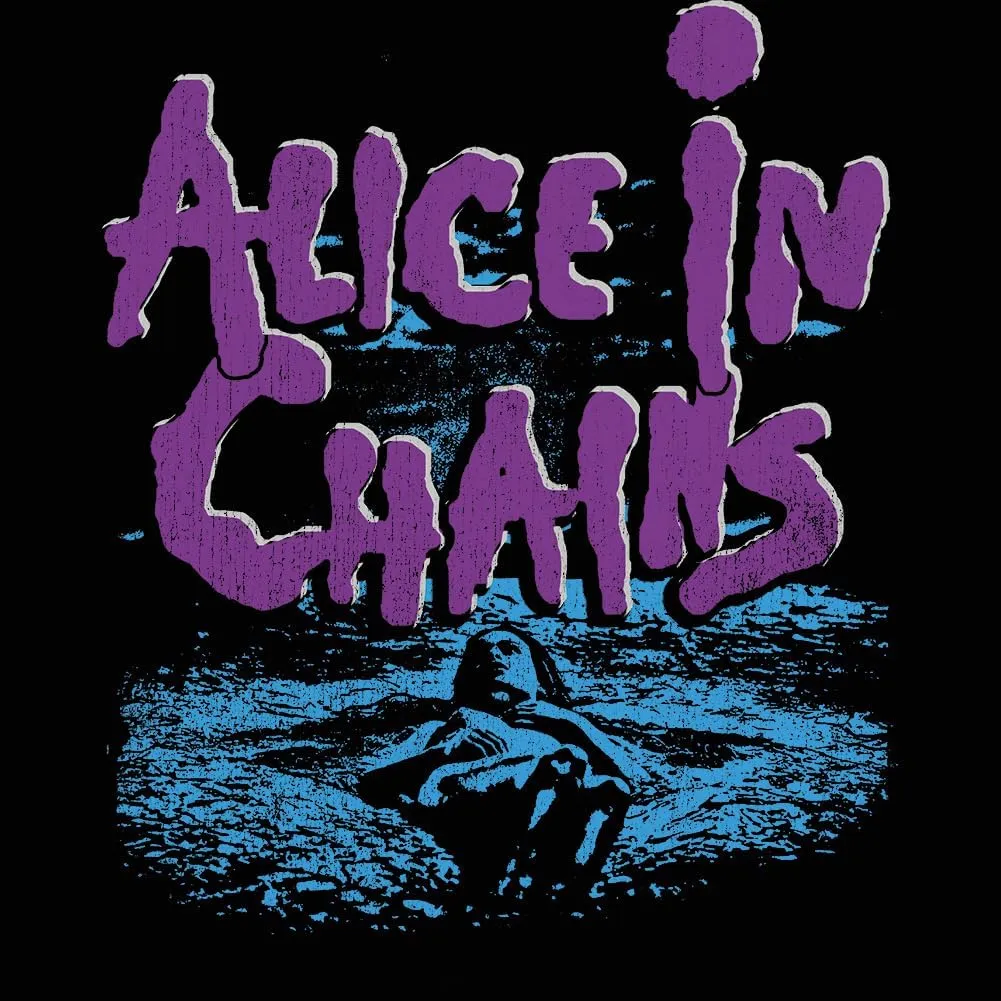 Alice in Chains Purple Logo Dirt Album Cover Adult Short Sleeve T Shirt 90s Vintage Style Graphic Tees