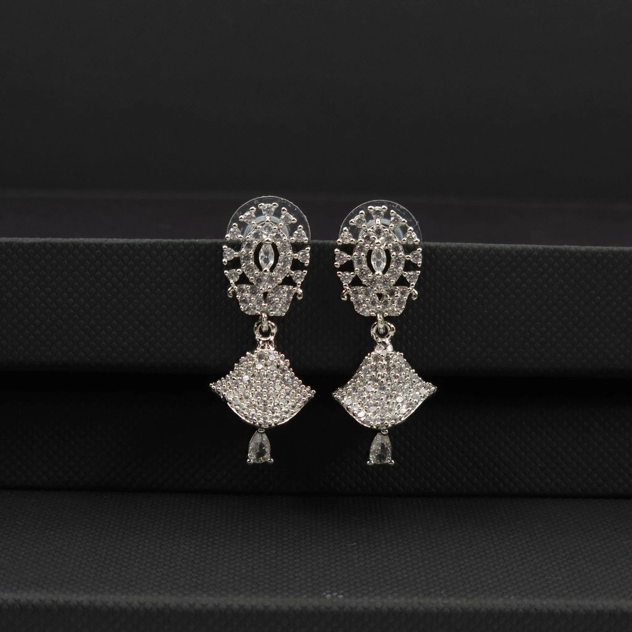 Arya - American diamond small jhumki earrings