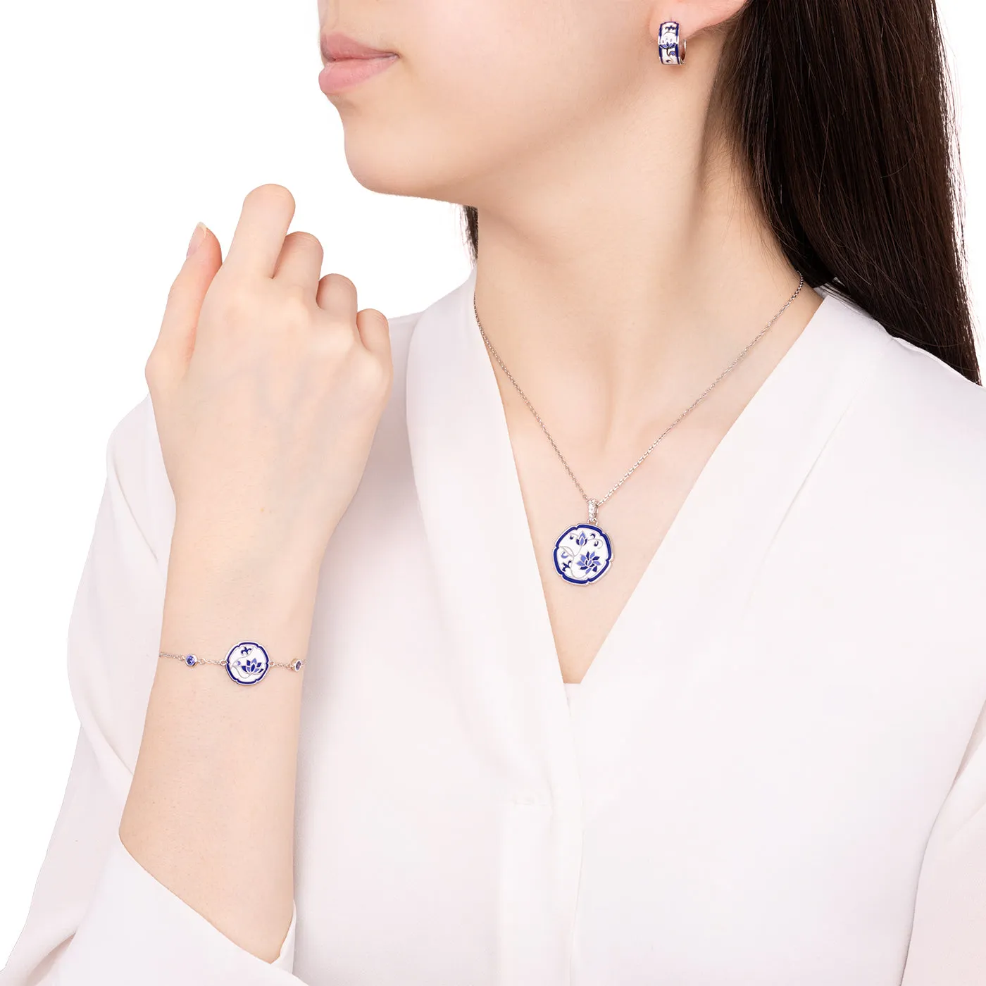 Blue and White Lotus Set