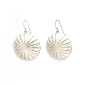 ﻿Chris Pruitt Fluted Argentium Earrings