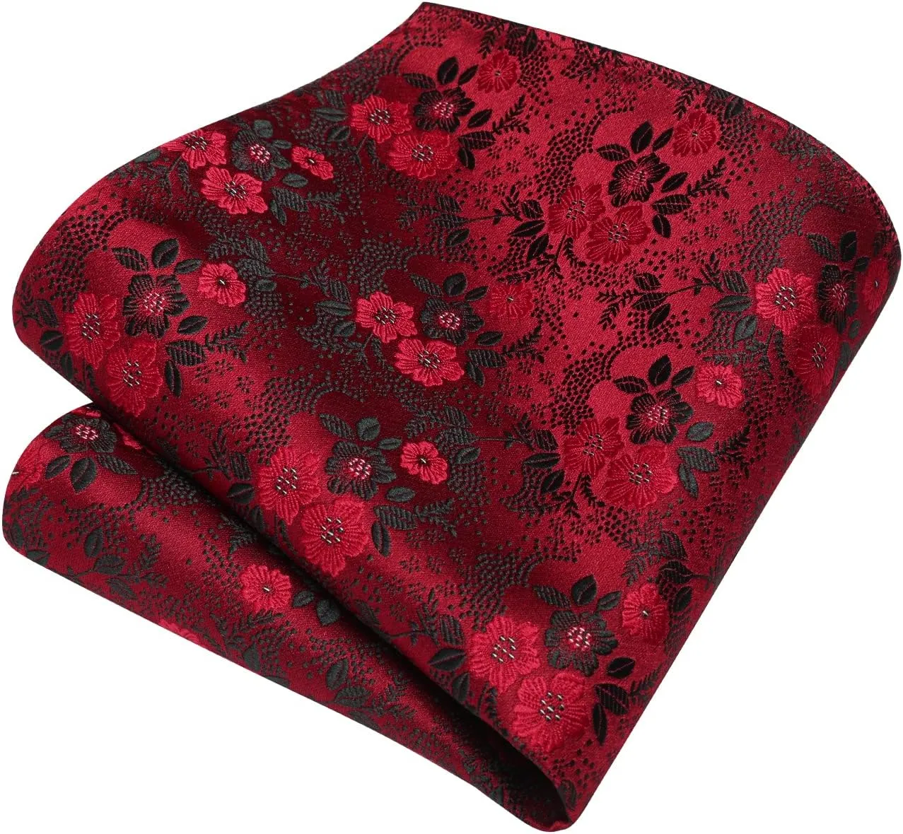 Enlision Ties for Men Floral Tie Handkerchief Cufflinks Set Formal Flower Classic Mens Necktie & Pocket Square Wedding