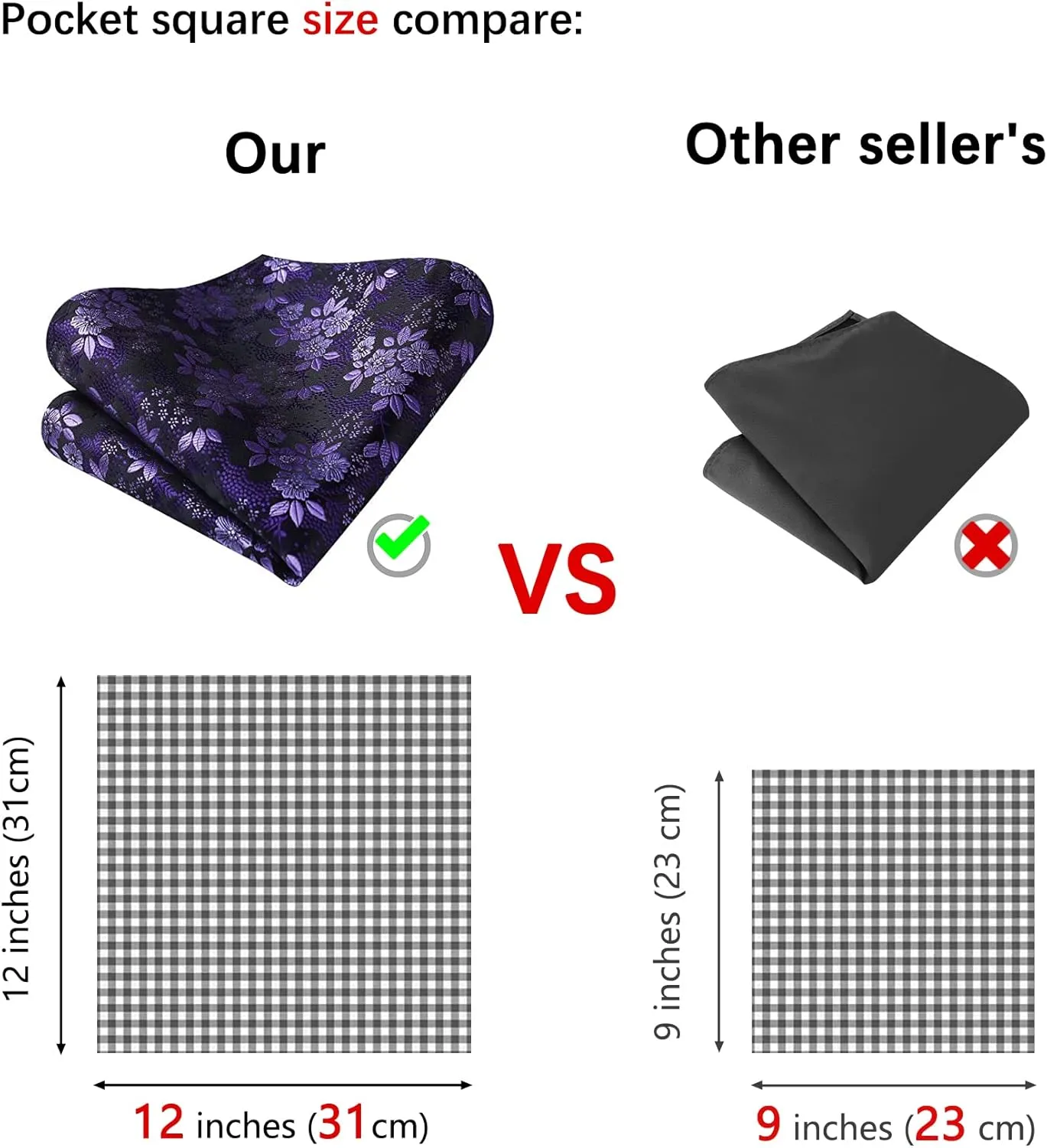 Enlision Ties for Men Floral Tie Handkerchief Cufflinks Set Formal Flower Classic Mens Necktie & Pocket Square Wedding