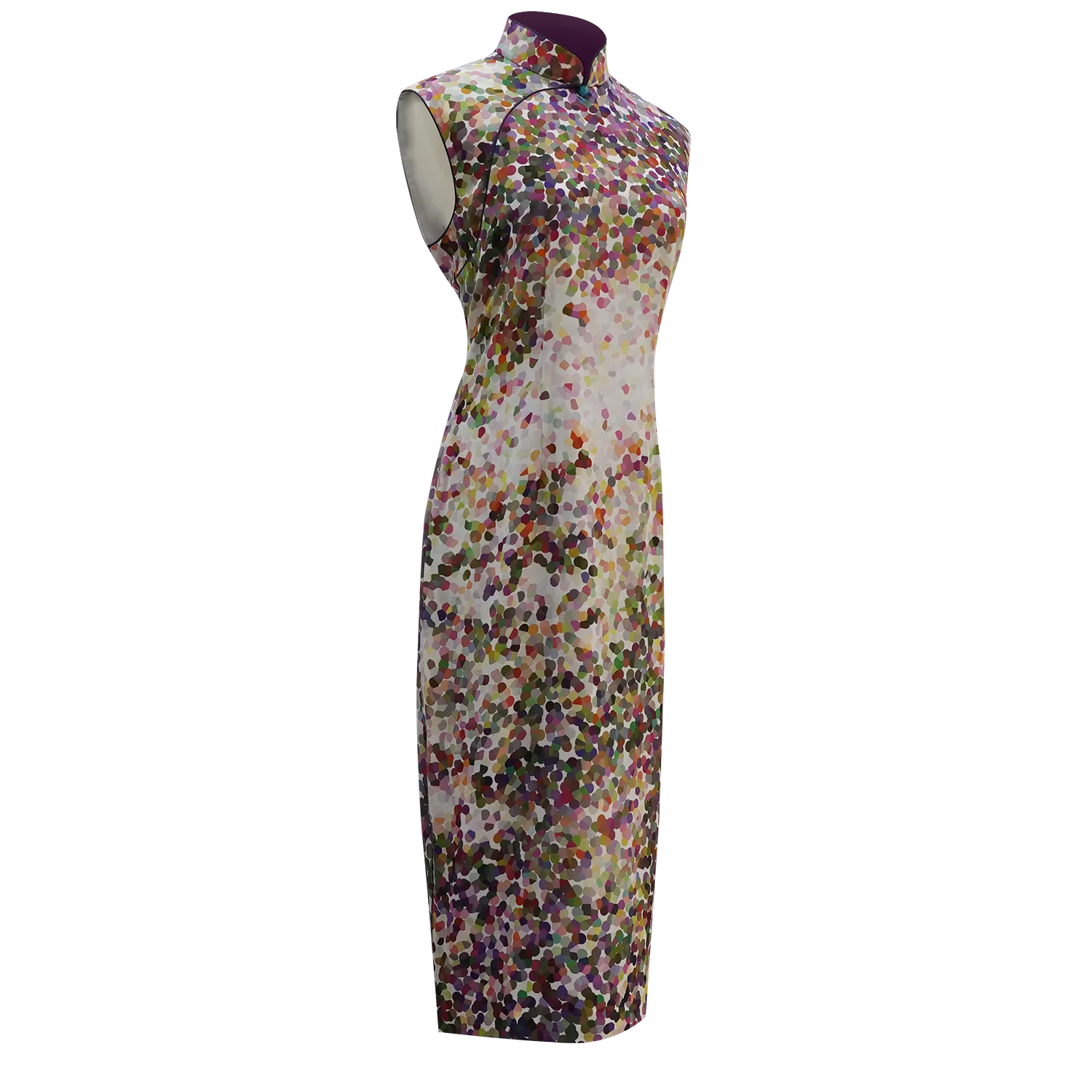 【GARDEN】100% Silk Cheongsam (Sleeveless)