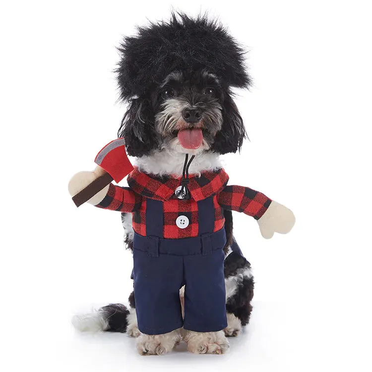 Halloween Dog Costumes - Plaid Thug