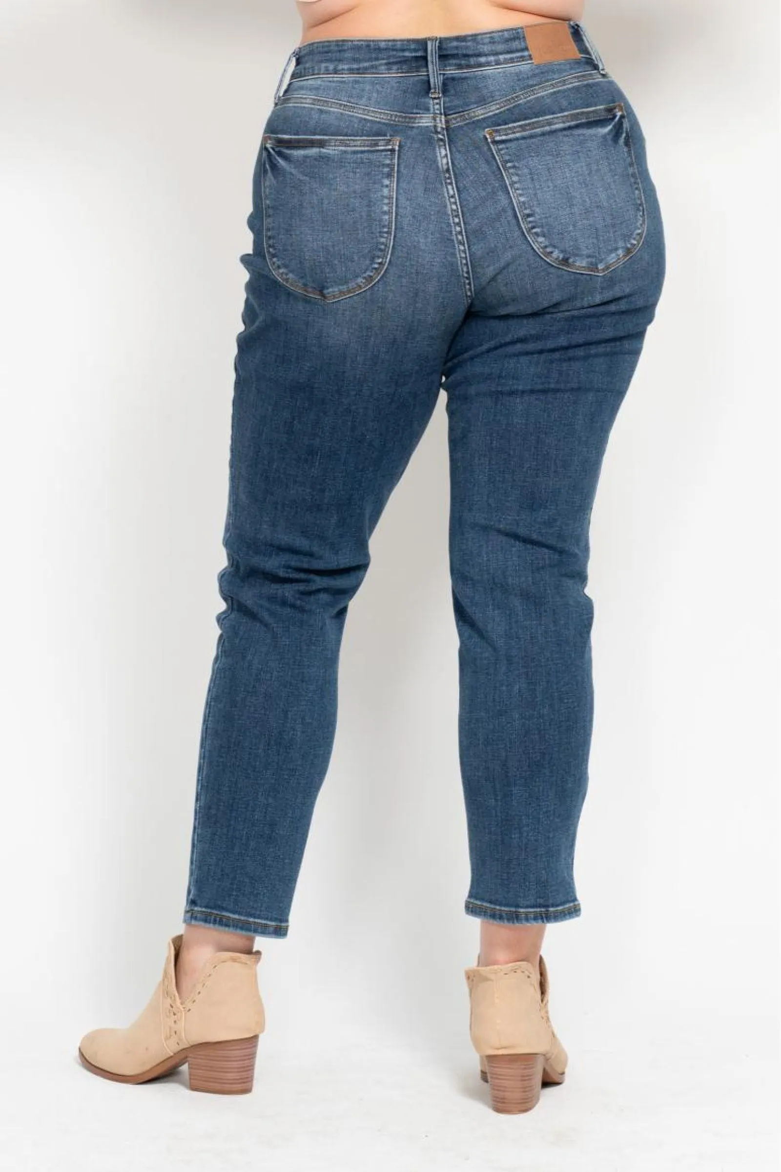 Judy Blue Classic Slim Leg Denim - Mid Wash