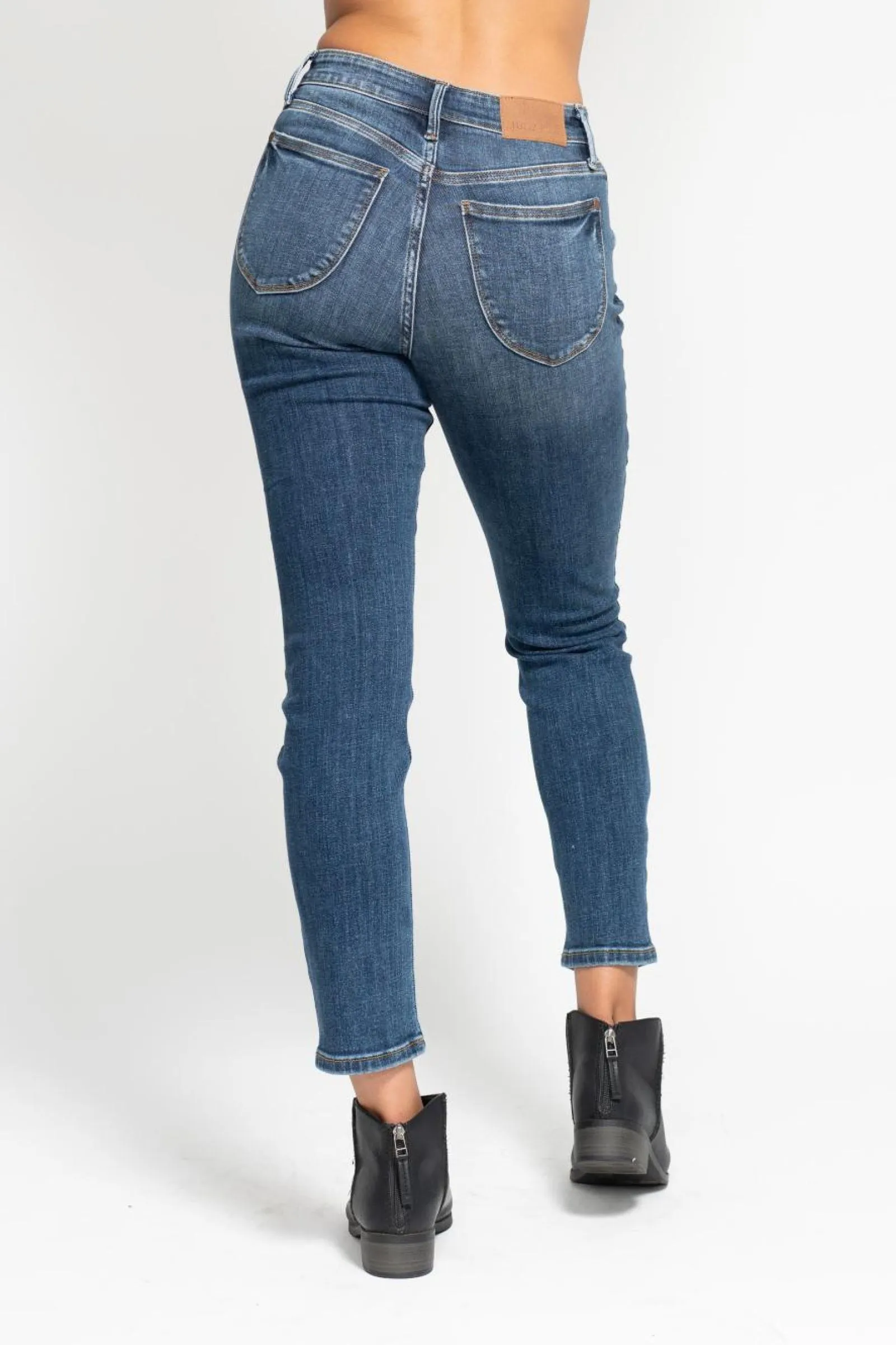 Judy Blue Classic Slim Leg Denim - Mid Wash