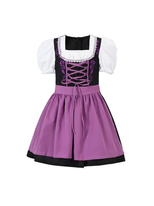 Little Lavender Kid’s Bavarian German Maid Costume Dress