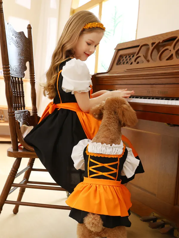 Little Lavender Kid’s Bavarian German Maid Costume Dress