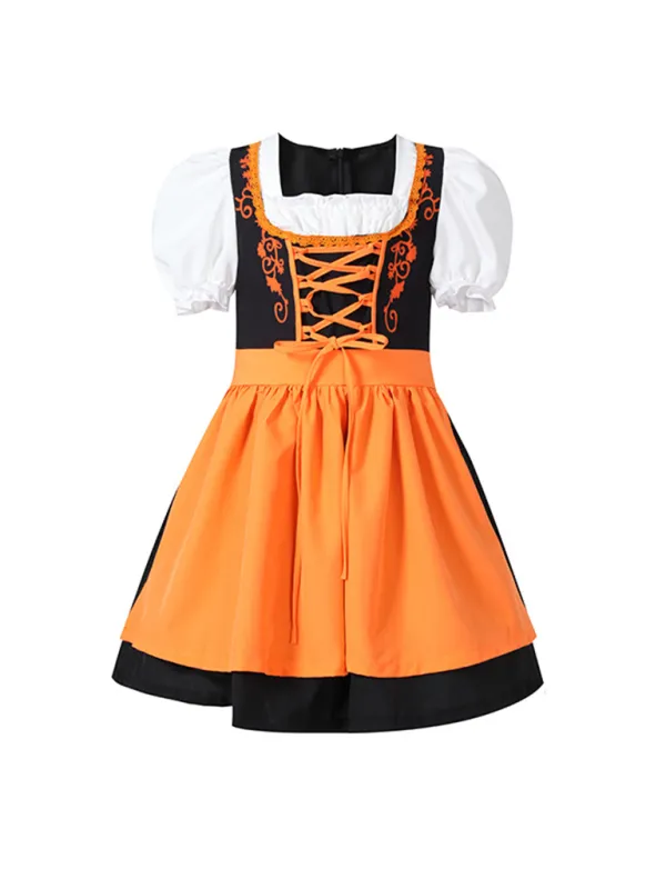 Little Lavender Kid’s Bavarian German Maid Costume Dress