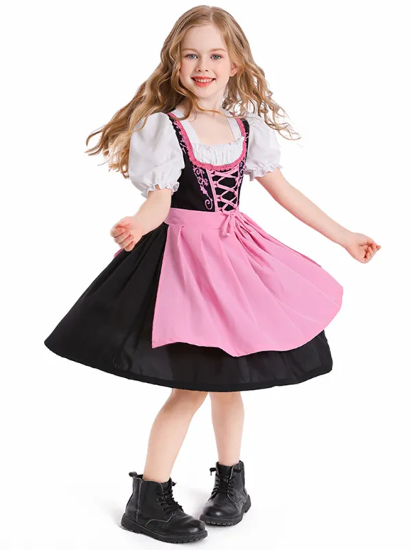 Little Lavender Kid’s Bavarian German Maid Costume Dress