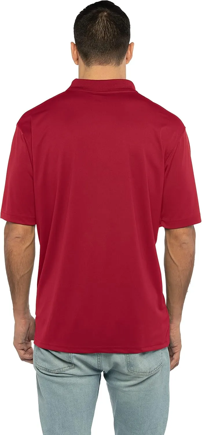 Men's Collegiate Premium Moisture Wicking Team Color Icon Polo