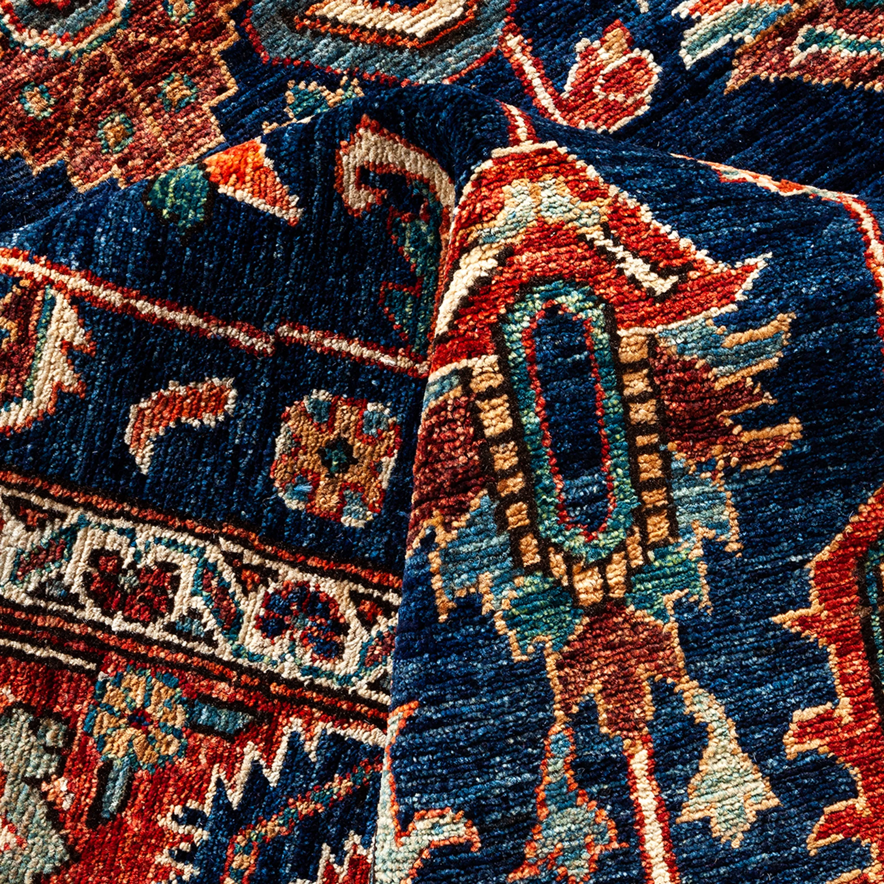 Red Traditional Serapi Wool Rug - 6' x 9'1"