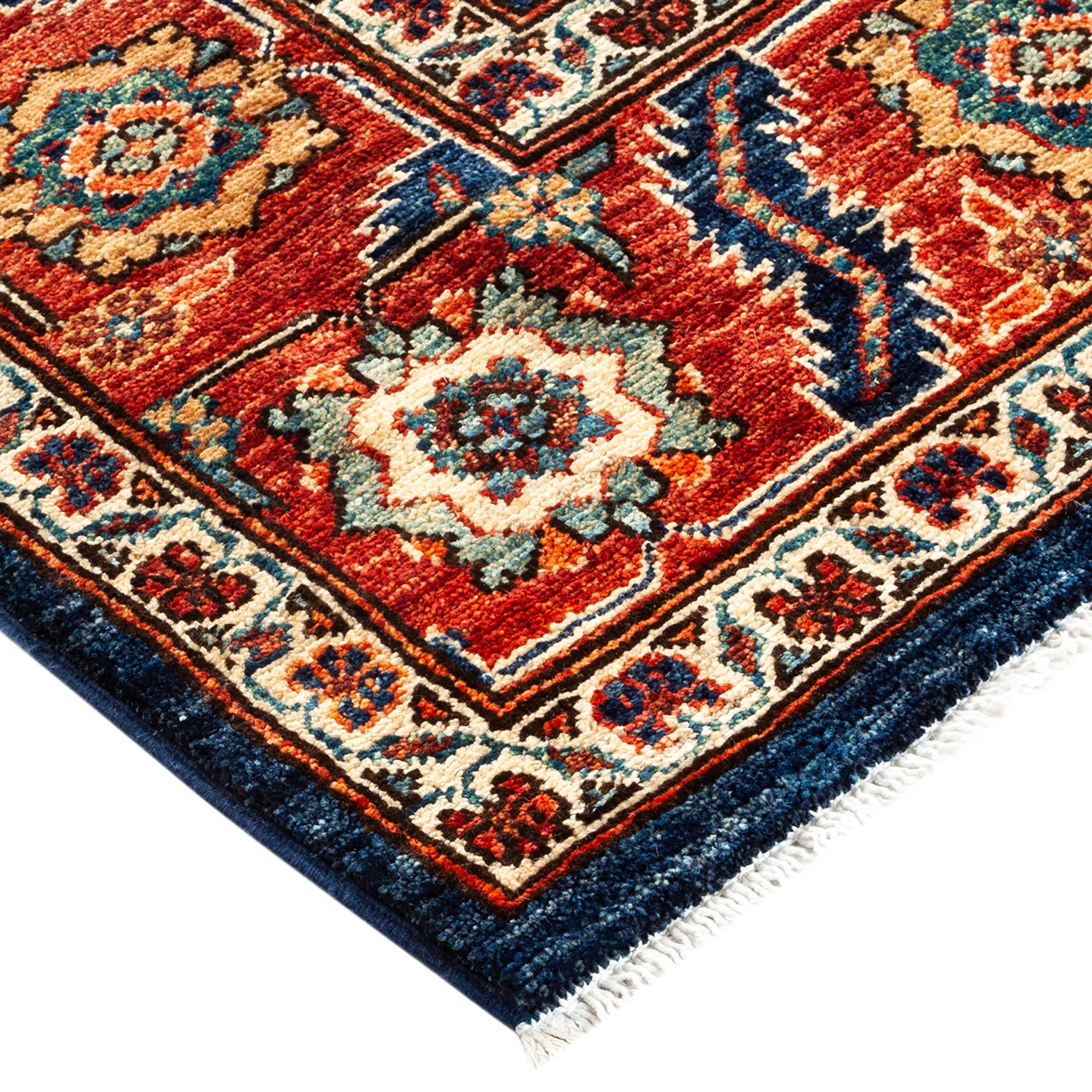 Red Traditional Serapi Wool Rug - 6' x 9'1"