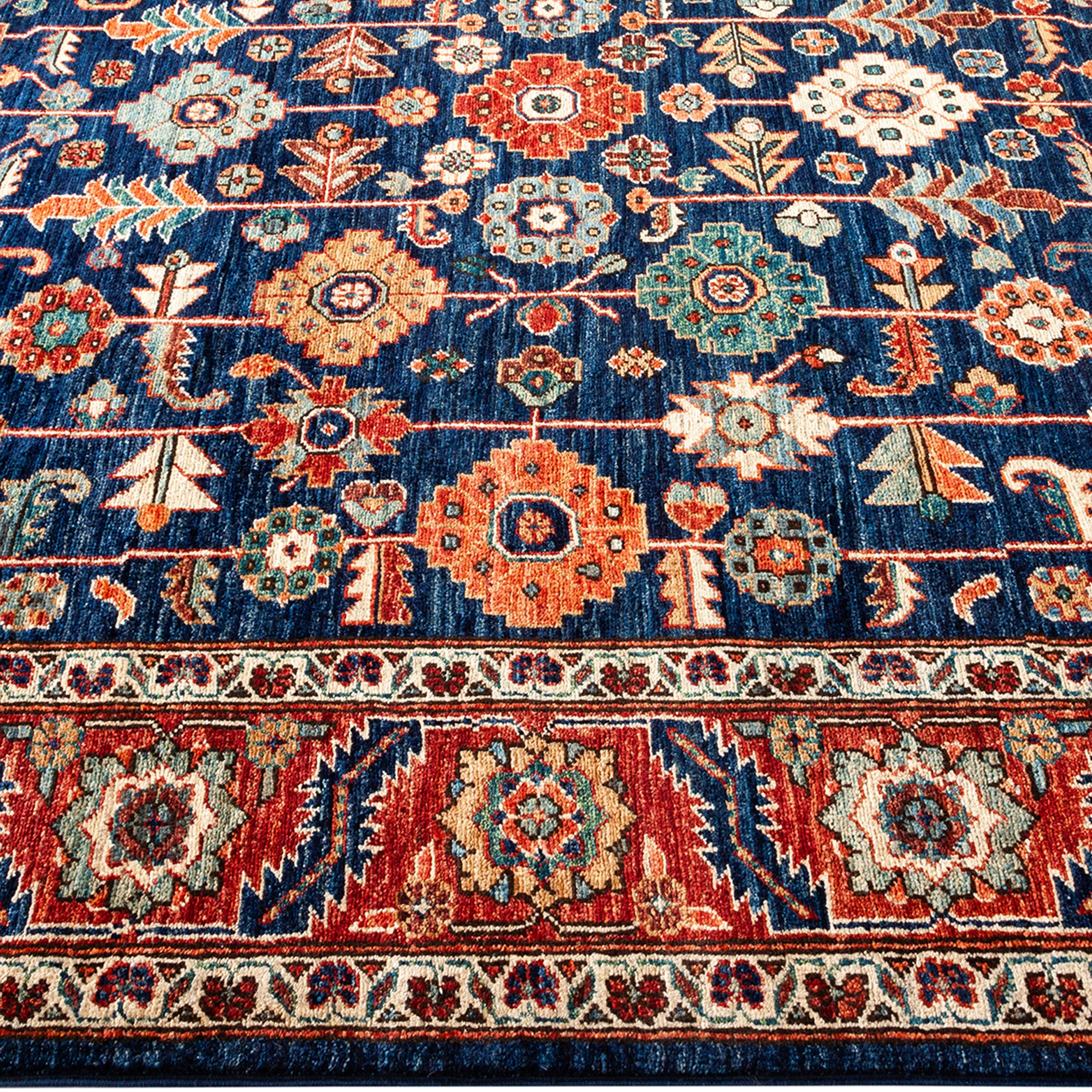 Red Traditional Serapi Wool Rug - 6' x 9'1"