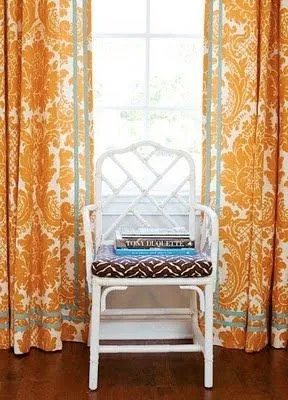 Silk Brocade fabric Orange Vestment Design 44" wide BRO123[1]
