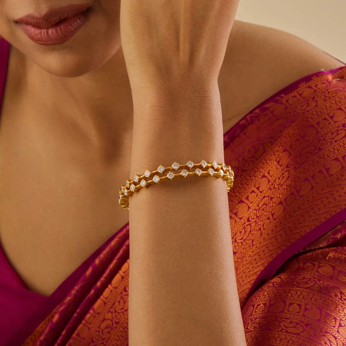 Silver Temple Bangle 170247