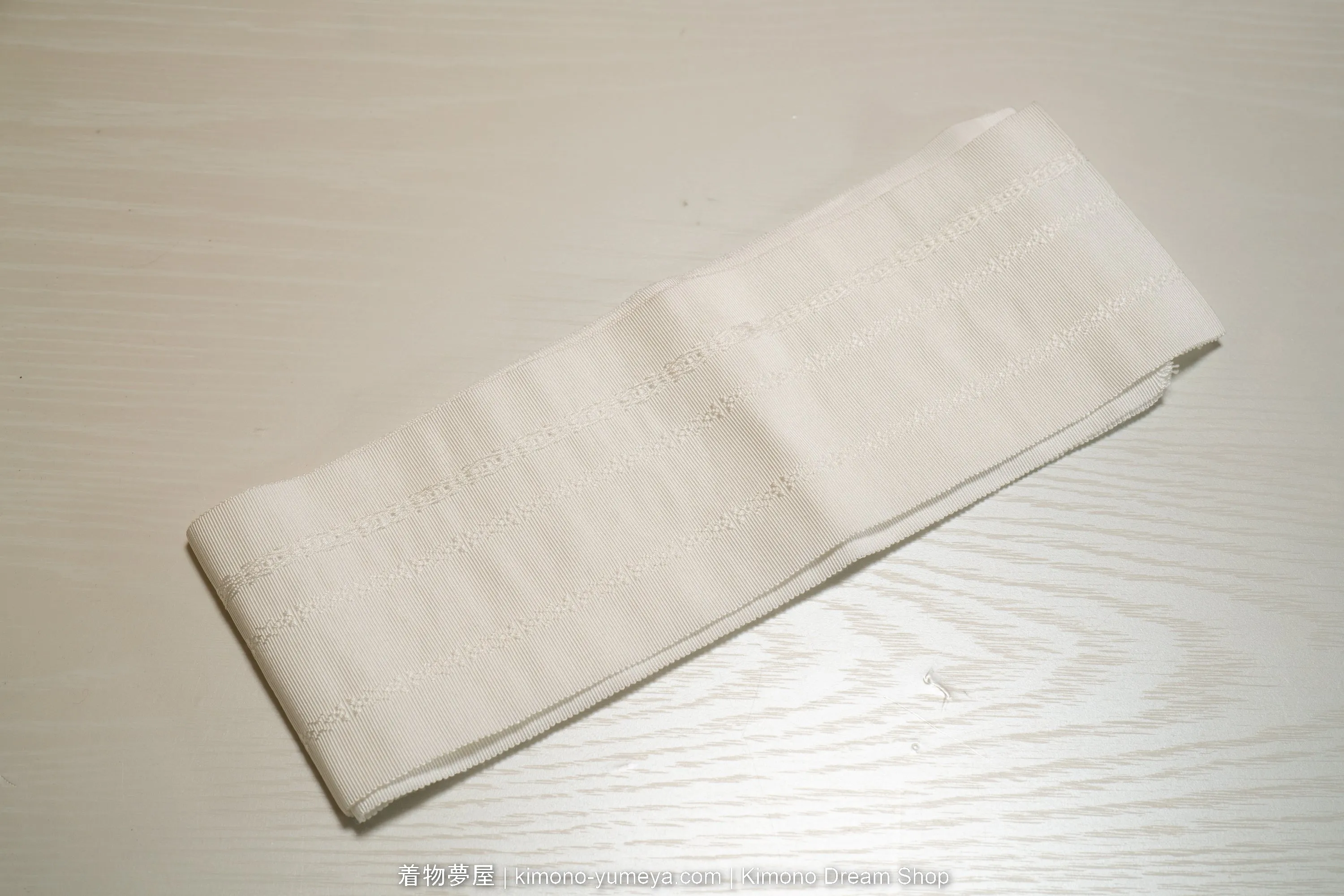 Solid White Datejime - Vintage Informal Kimono Belt - Used to Affix and Tie Yukata Summer Home Kimono