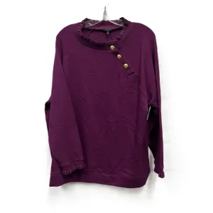 Top Long Sleeve By Talbots In Purple, Size: 2x