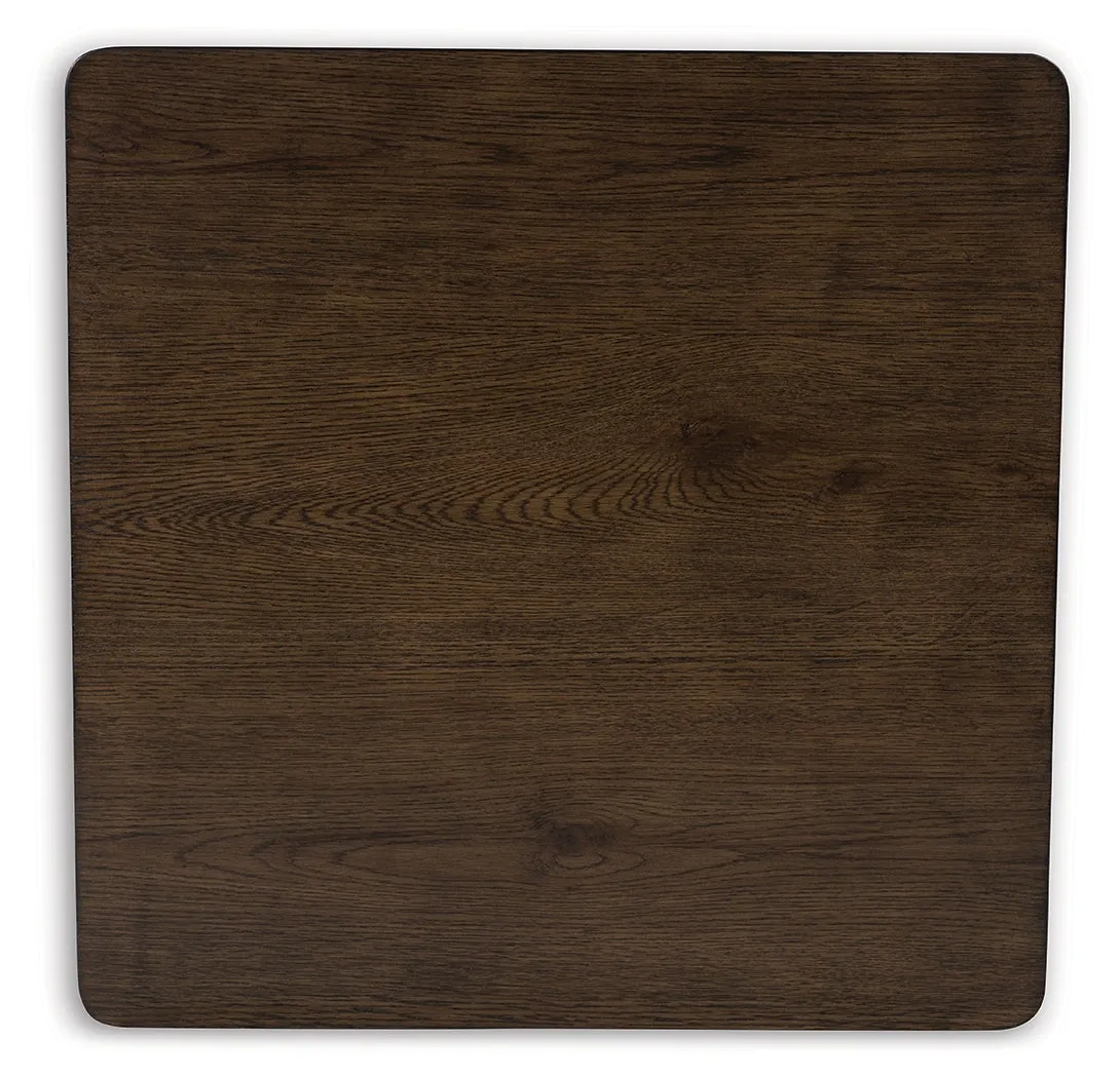 Veramond Coffee Table with 2 End Tables in Dark Brown