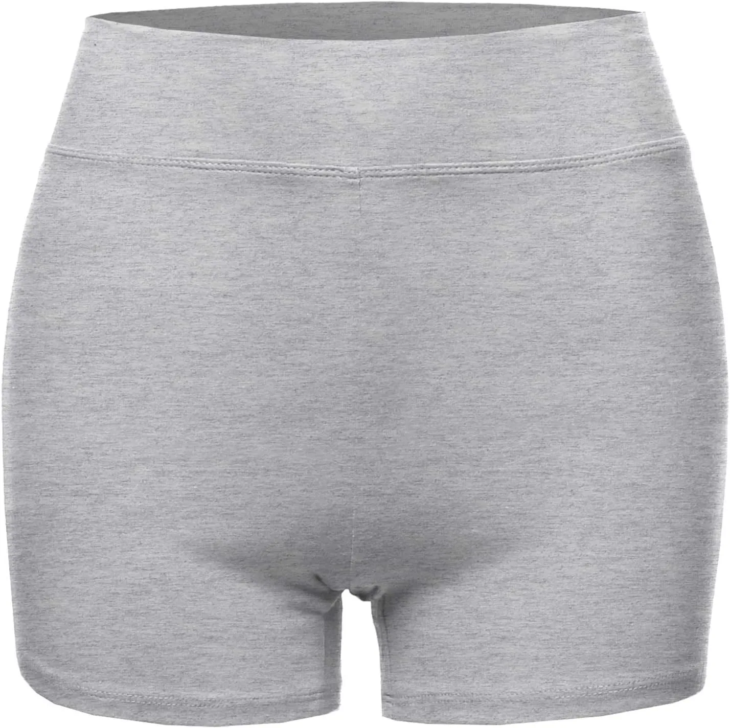 Women's Basic Solid Premium Cotton High Rise Bike Shorts