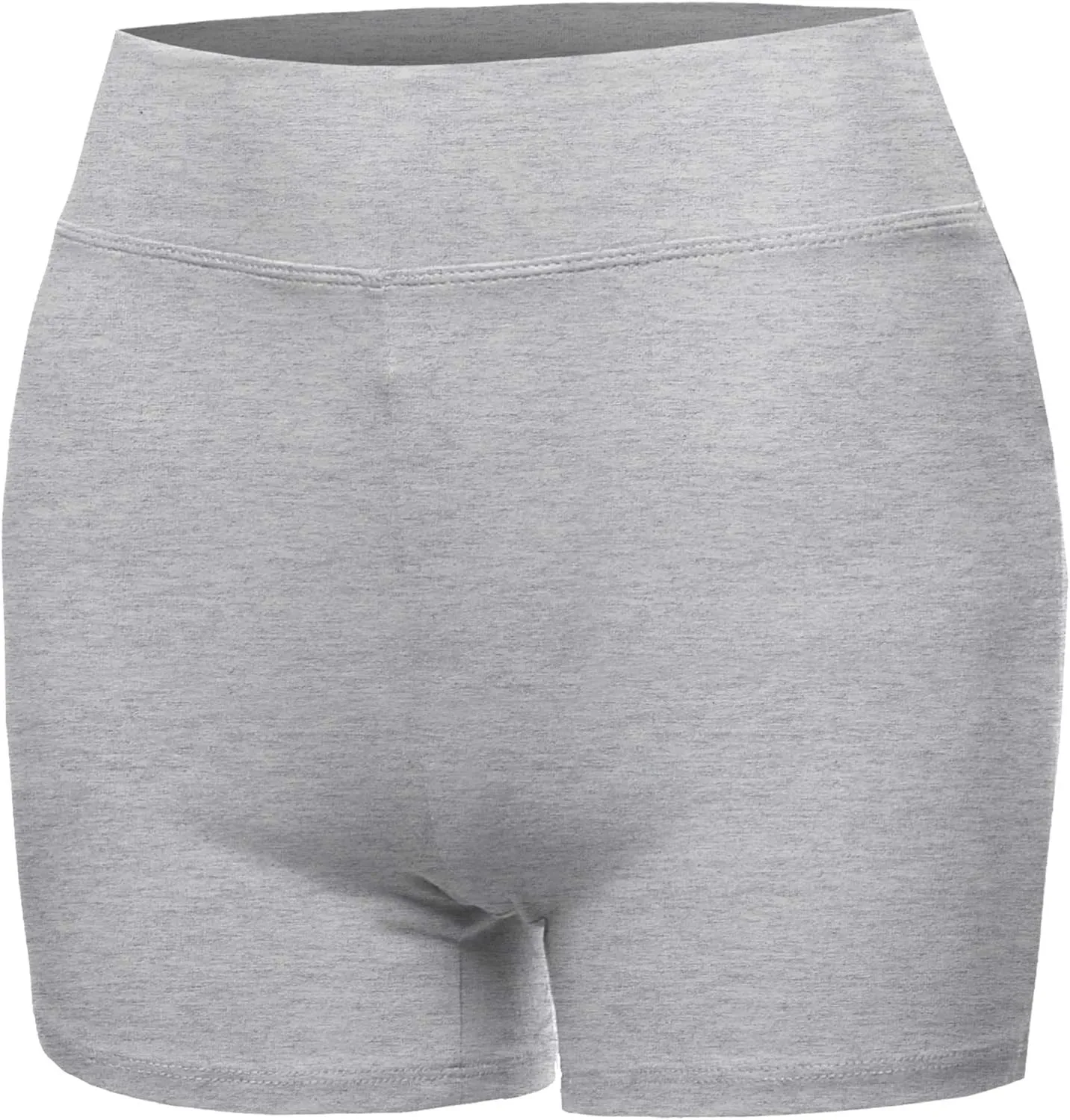 Women's Basic Solid Premium Cotton High Rise Bike Shorts